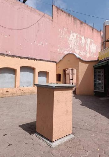 Foto 7. Busto de bronce del torero Jorge Gutiérrez que se hallaba en Tula, robado hace unos días. Foto Juan Ricardo Montoya
