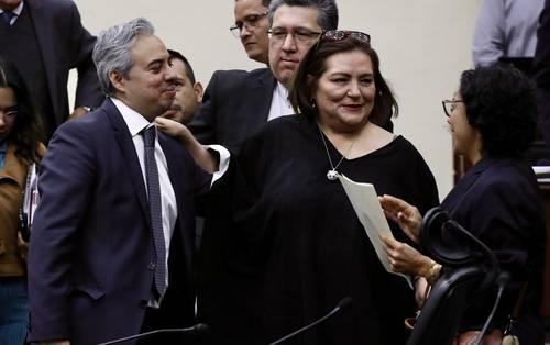 El actual encargado de despacho de la Secretaría Ejecutiva, Miguel Ángel Patiño (aquí con la titular Guadalupe Taddei y la consejera Rita Bell López), llegaría a la dirección de Organización Electoral.