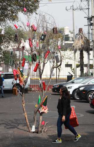 En las calles Acoxpa y Hacienda Totoapan de la colonia Prados Coapa Segunda Sección, vecinos colocaron en una coladera, a la que fue robada la tapa tres meses antes, un árbol con motivos navideños, en protesta porque la alcaldía Tlalpan de la Ciudad de México no resolvió el problema.