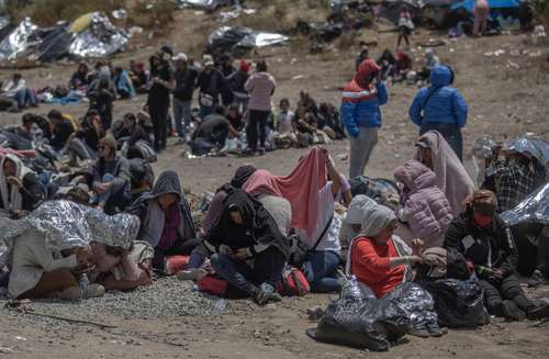 Campamento en Tijuana.