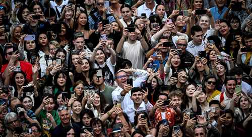  El público en la ceremonia de apertura Foto Afp