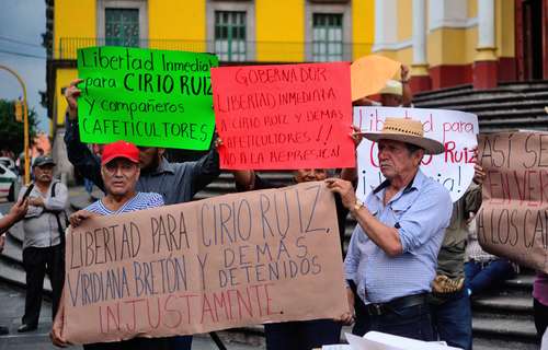 Demandan en Veracruz liberar a cafetaleros; señalan persecución