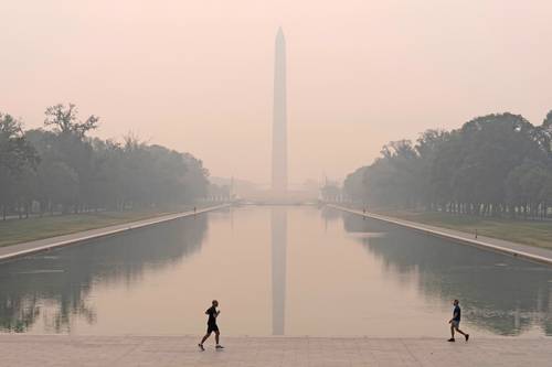 Washington es una de las ciudades afectadas por el humo de los incendios en Canadá.