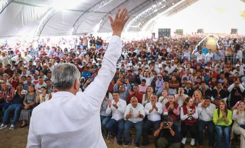  Adán Augusto López en una concentración en Chiapas Foto tomadas de Twitter