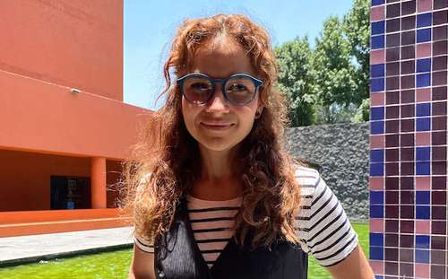 María Teresa Paulín Ríos, coordinadora de la Cátedra Patrimonial Ludwik Margules, organizada por el Instituto de Artes de la Universidad Autónoma del Estado de Hidalgo, la licenciatura en teatro y el cuerpo académico Arte y Contexto.