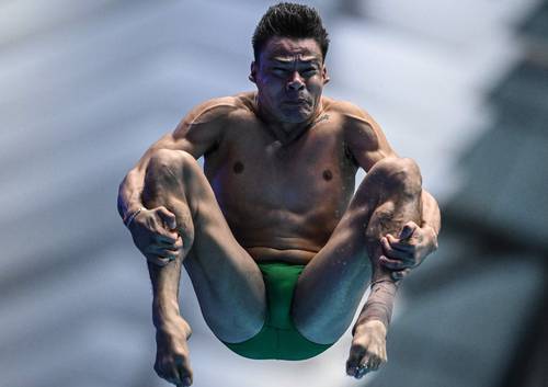 Rodrigo Diego avanzó ayer a la final de trampolín tres metros en el Campeonato Mundial de Natación en Fukuoka.