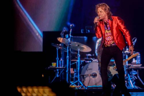 El vocalista de la banda británica, Mick Jagger, durante un concierto en Madrid, en 2022.