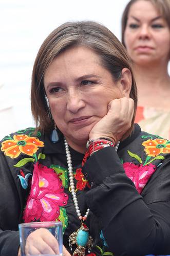  Ayer se realizó la reunión plenaria del grupo parlamentario del Partido Acción Nacional. Estuvo presente, entre muchos miembros del blanquiazul, Xóchitl Gálvez.