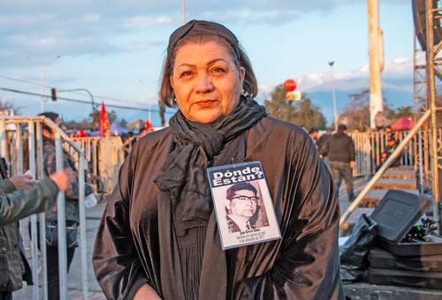 Gaby Rivera Sánchez, presidenta de la Agrupación de Familiares de Detenidos Desaparecidos, en imagen de archivo.