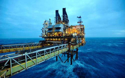 La Organización de Países Exportadores de Petróleo mantuvo ayer sus previsiones de un fuerte crecimiento de la demanda mundial en 2023 y 2024. En la imagen, sección de la plataforma petrolera BP ETAP, en el Mar del Norte.