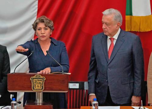 Asume Delfina Gómez Álvarez la gubernatura del Edomex