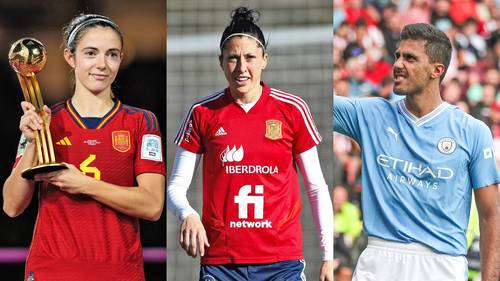 Las monarcas del mundo con España, Aitana Bonmatí y Jenni Hermoso, así como su compatriota Rodri, se encuentran entre los candidatos al galardón de la FIFA.