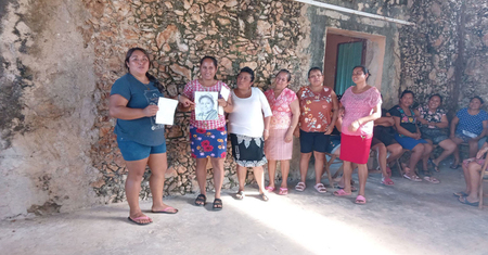 Participacion de las mujeres en el procesos de capacitacion en la CAC.  Milka Camal