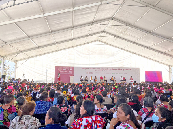 Encuentro Mujeres visionarias, promotoras de cambio e igualdad. Cortesía Secretaría del Bienestar
