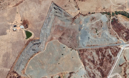 Sitios de extraccion de materiales.  google maps