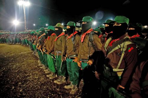 
<br>Celebran zapatistas con desfile, baile, teatro y hasta mariachis
<br>A tres décadas del levantamiento, reafirman su lucha por libertad y justicia