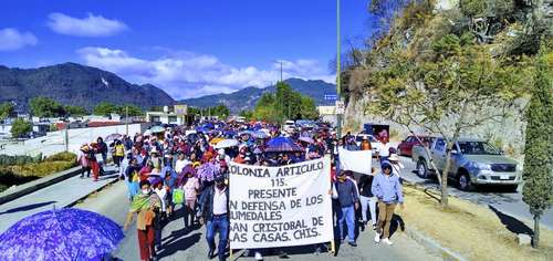 Urbanización los pone en riesgo<br>Marchan en San Cristóbal para demandar que se preserven humedales