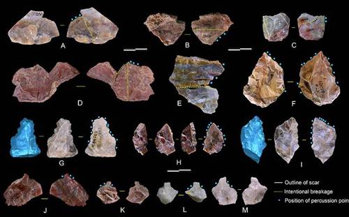 Homínidos del Pleistoceno tenían técnicas complejas y de planificación para elaborar sus herramientas