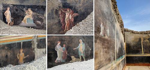 Fine frescoes inspired by the Trojan War discovered in Pompeii