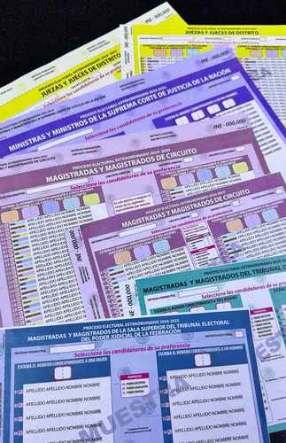 Impresas, boletas para elecciones en la SCJN