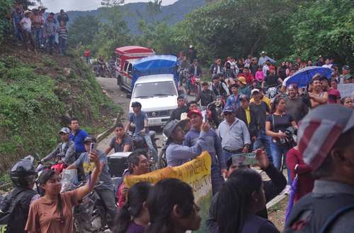 Marchan en el norte de Chiapas contra reanudación de la explotación minera