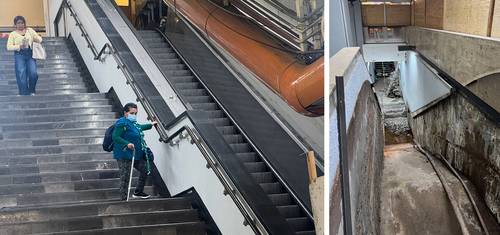 Escaleras eléctricas del STC sin operar, martirio para la movilidad de usuarios