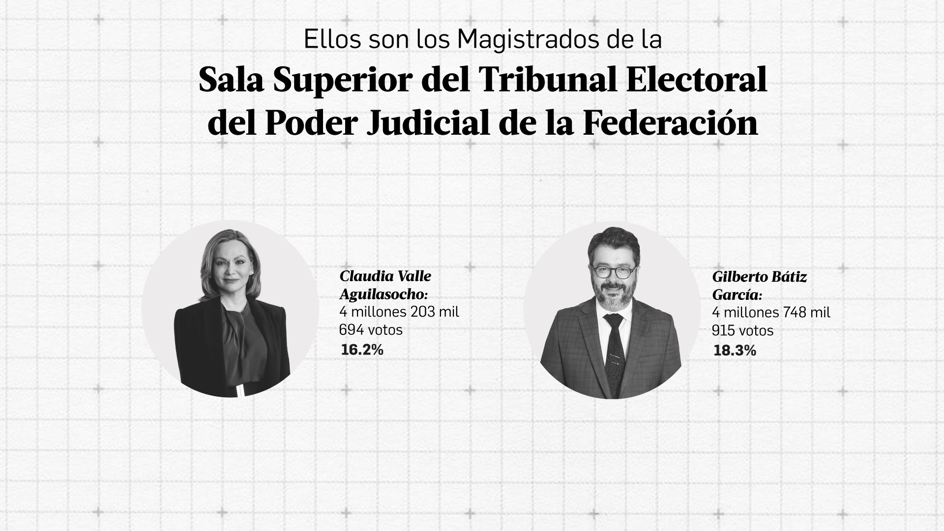Ellos son los Magistrados de la Sala Superior del Tribunal Electoral del Poder Judicial de la Federación