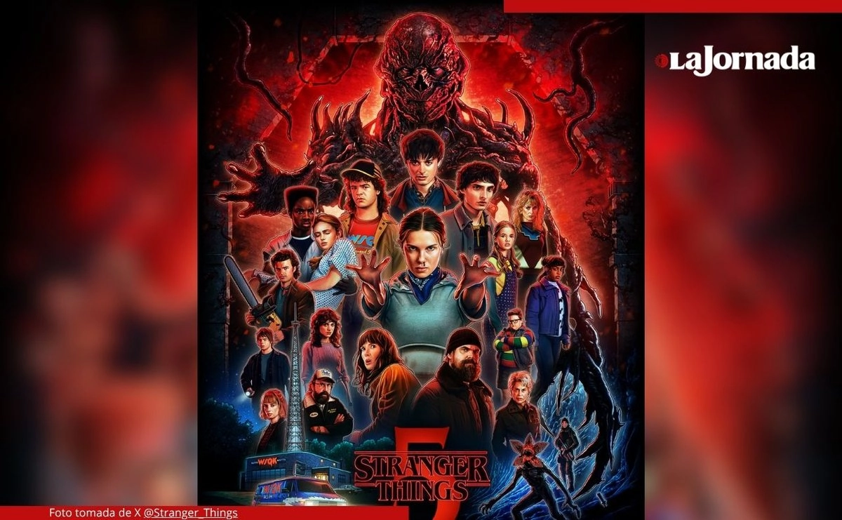 Los cuatro primeros episodios de la quinta temporada de 'Stanger Things' se estrenarán en Netflix el 27 de noviembre, los tres siguientes el 26 de diciembre y el último, el 1 de enero de 2026.