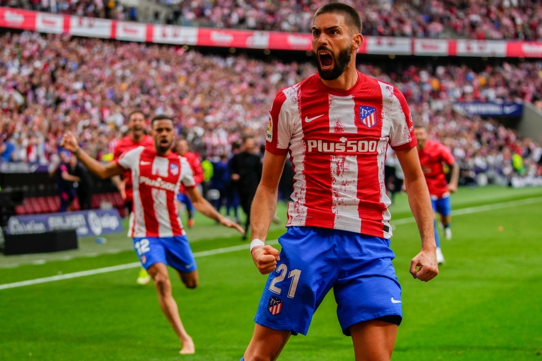 Yannick Carrasco-Ferreira marcó los dos goles del Atlético de Madrid ante el Espanyol. Foto Ap