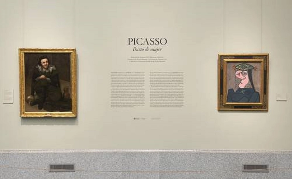 Picasso siempre se sintió vinculado con la obra de artistas como Velázquez; por eso se decidió que su lienzo colgará al lado de ‘El bufón Calabacillas’, que el malagueño copió en lápiz de plomo en su primera visita al recinto madrileño. Foto cortesía del Museo del Prado

