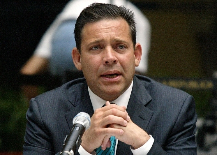Eugenio Hernández, ex gobernador de Tamaulipas, quien tiene una orden de extradición firmada por EU buscará por el PVEM un escaño en el Senado. Foto Marco Peláez