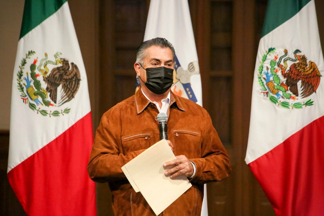 Jaime Rodríguez Calderón ‘El Bronco’ pidió a la población a unirse a la lucha contra el virus. Foto Tomada del Twitter @JaimeRdzNL