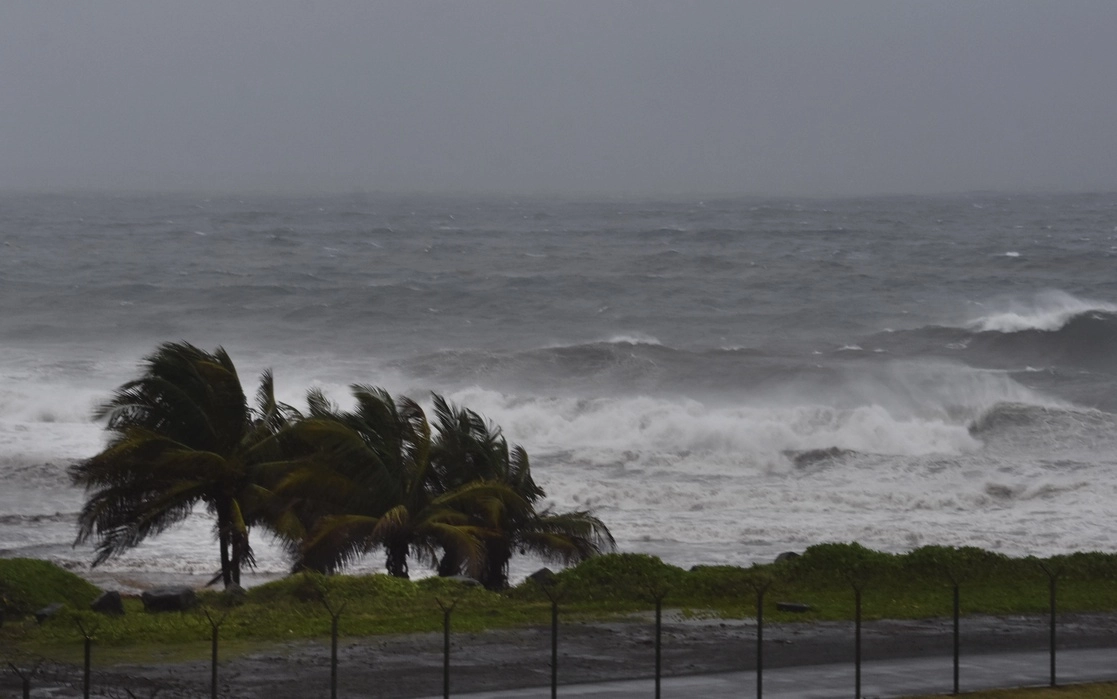 El huracán ‘Elsa’ se acerca a las costas de Argyle en San Vicente y las Granadinas, el 2 de julio de 2021. Foto Ap
