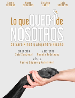 Cartel promocional de la obra de teatro 'Lo que queda de nosotros'