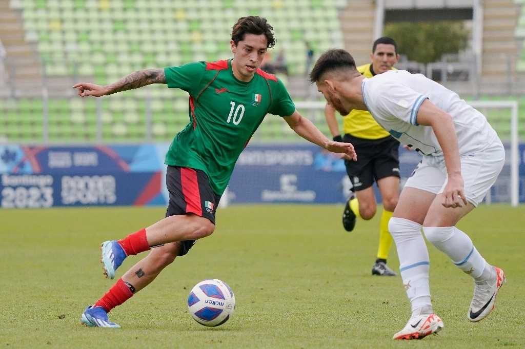 México se instaló en la fase de semifinales en el futbol varonil de los Juegos Panamericanos de Santiago 2023. Foto Tomada de X @miseleccionmx