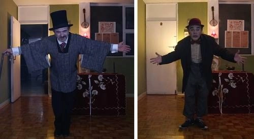  La puesta en escena de Trejoluna es un corto escénico hecho en casa, con materiales dramatúrgicos reciclados, bordado a partir del principio de realidad que todos estamos viviendo, con un cruce de medios que nos permiten reflexionar sobre el concepto del tiempo real. Capturas de pantalla tomadas del Twitter de @teatrounam