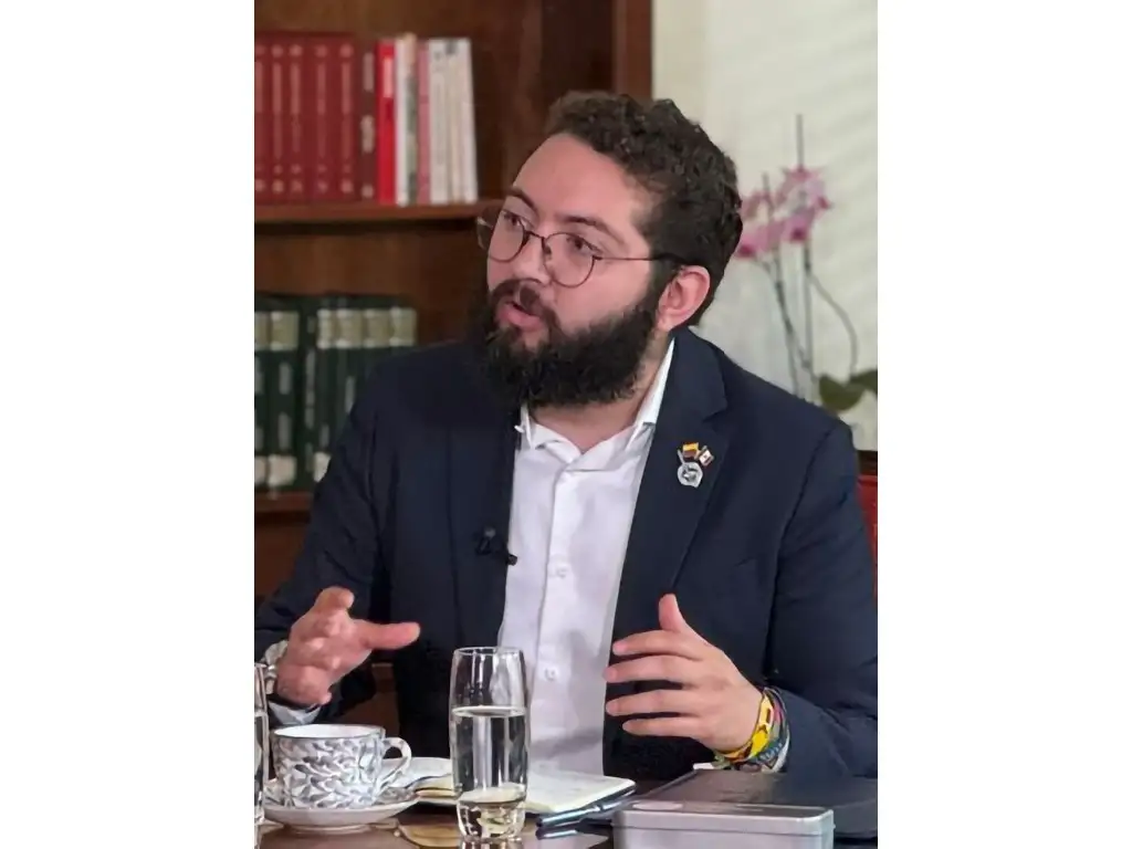 El embajador de Colombia en México durante la entrevista con esta casa editorial. Foto ‘La Jornada’