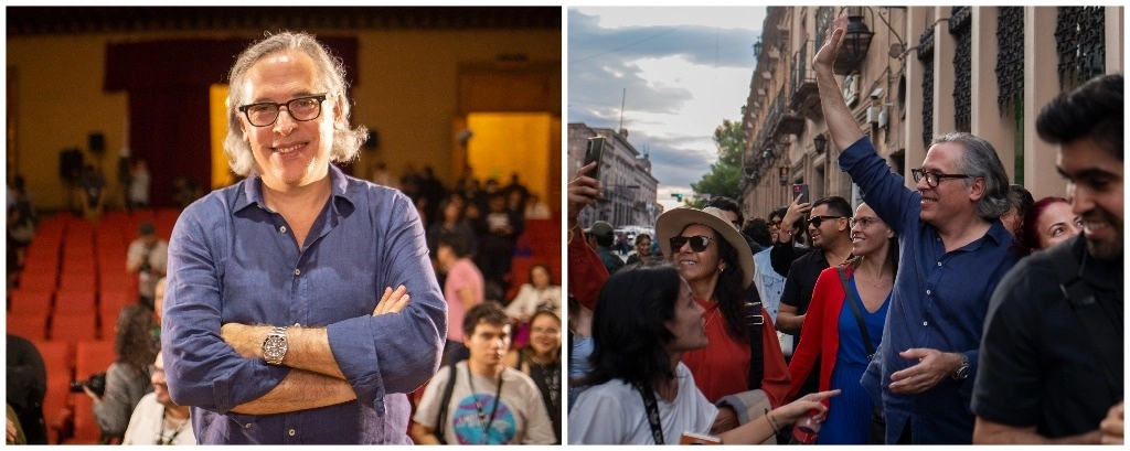 El director mexicano Rodrigo Prieto en la presentación de la cinta ‘Pedro Páramo’ en el Festival Internacional de Cine de Morelia. Foto cortesía de Enrique Castro 