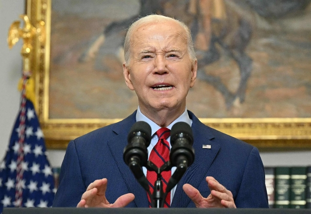 El presidente de Estados Unidos, Joe Biden, afirmó que "el orden debe prevalecer", al referirse por primera vez a las protestas estudiantiles contra la guerra en Gaza que sacuden las universidades del país.  Foto Afp 