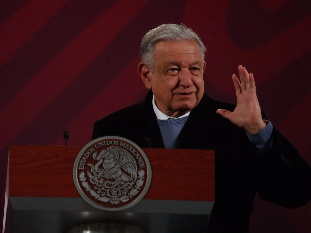 El presidente Andrés Manuel López Obrador durante la conferencia matutina del pasado 28 de diciembre. Foto Cristina Rodríguez.