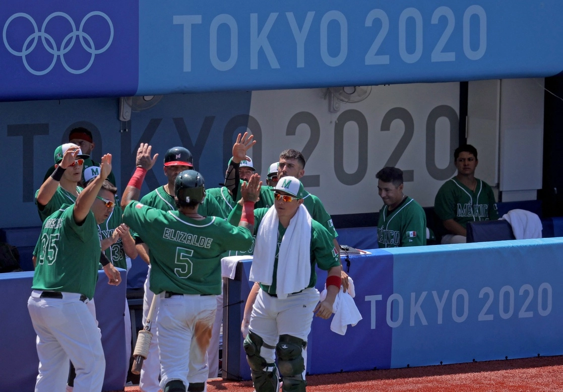 La selección mexicana de beisbol no logró sus objetivos en su participación de los Juegos Olímpicos Tokio 2020. Foto Afp