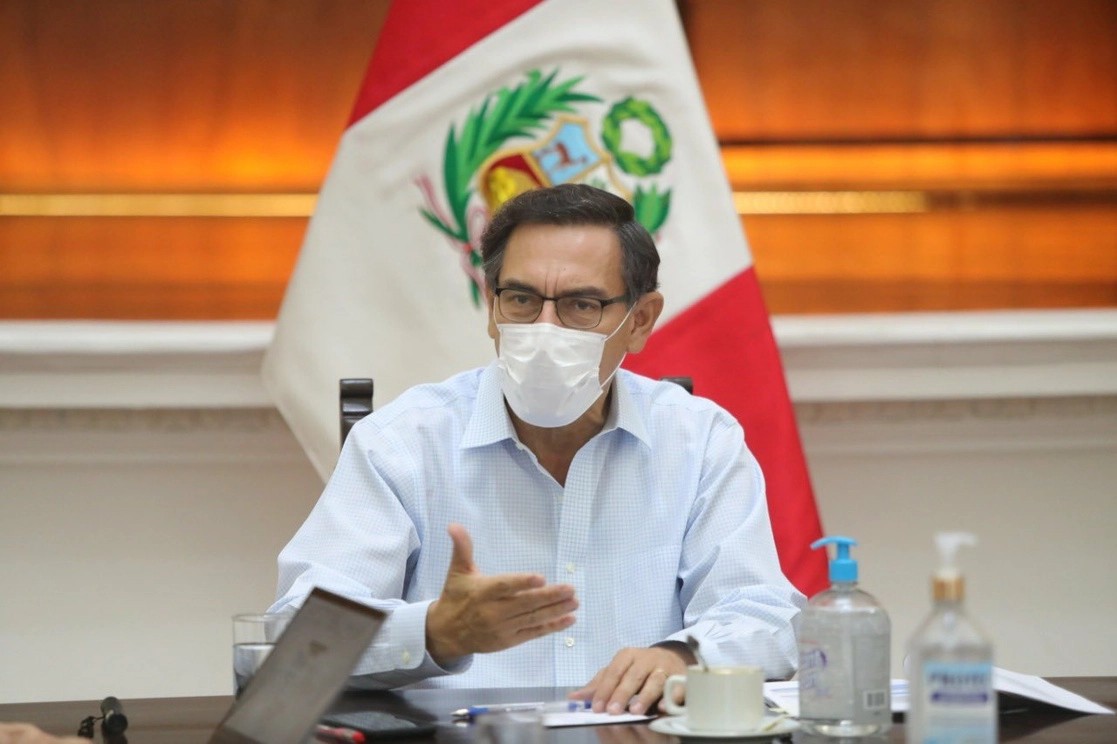 Martín Vizcarra es señalado por haber recibido sobornos cuando fue gobernador de  Moquegua, entre 2011 y 2014. Foto Tomada del Twitter @presidenciaperu