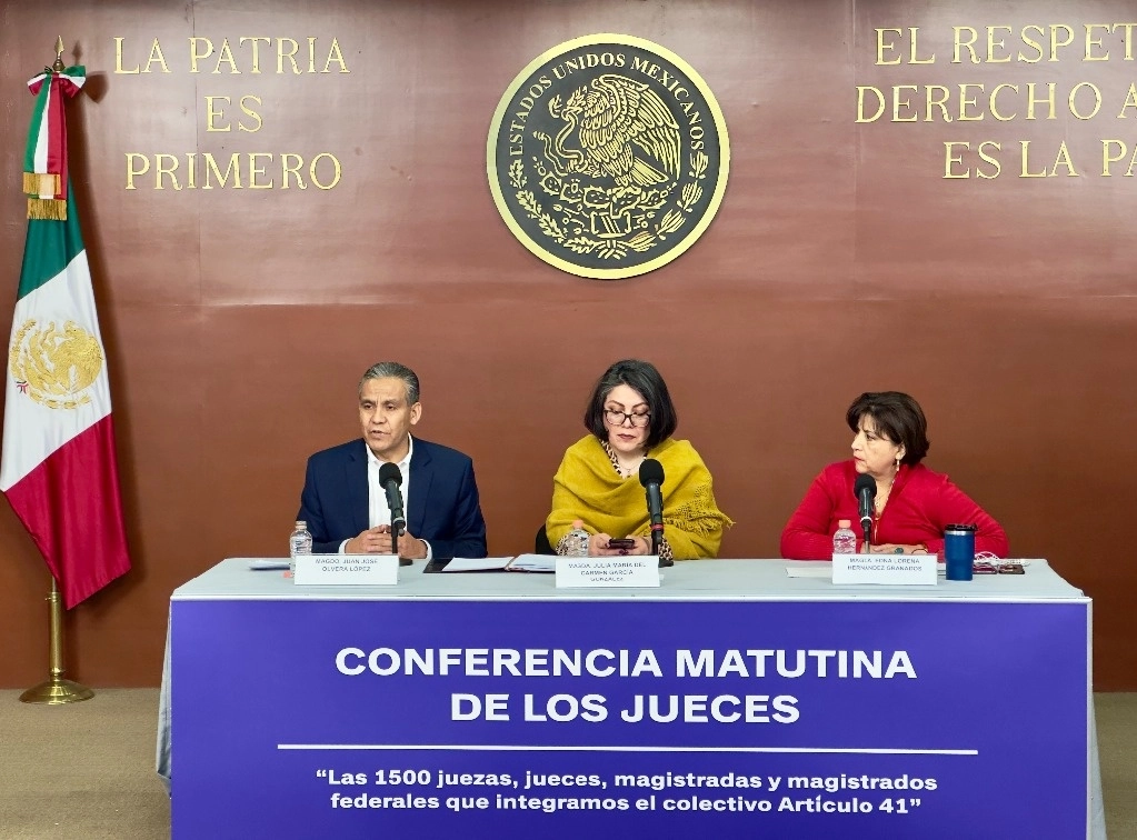 Magistrados federales señalaron que la población debe estar consciente de que hasta el año pasado “la justicia estuvo en manos de gente conocedora, honrada y ética, y que los casos de excepción debieron haberse investigado”. Imagen del 6 de enero de 2025. Foto Roberto García Ortiz