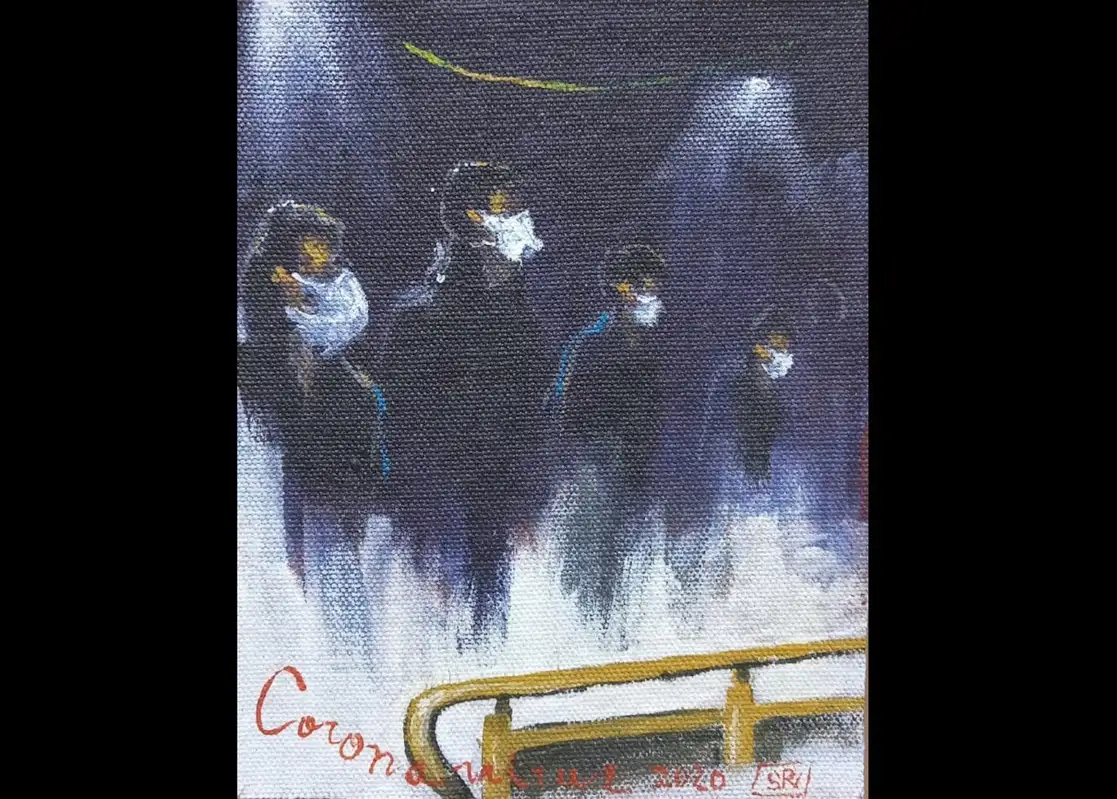 Cuadro incluido en la serie "Los embozados".