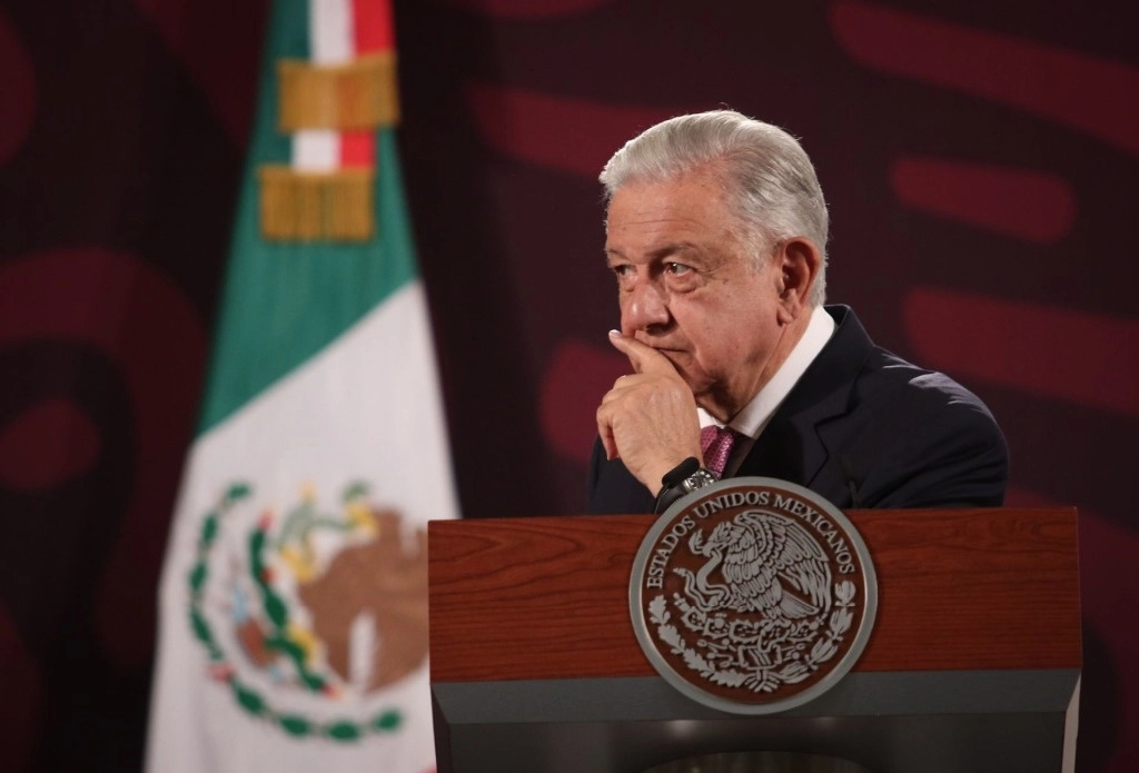 El presidente de México, Andrés Manuel López Obrador, durante la conferencia matutina desde Palacio Nacional, el 27 de junio de 2024. Foto Andrea Murcia Monsivais / Cuartoscuro / La Jornada