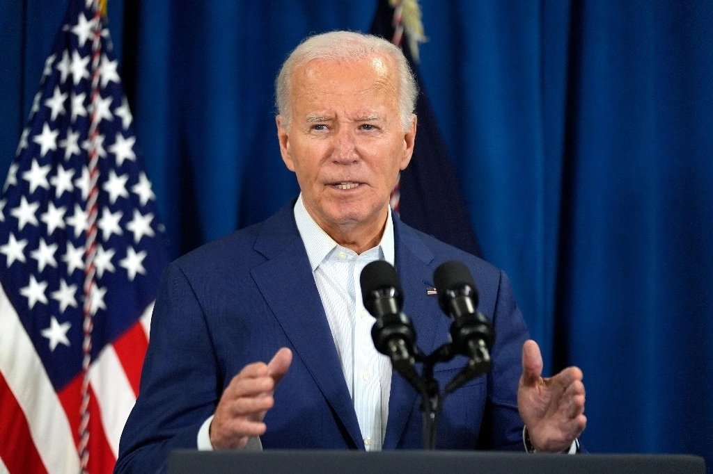 El presidente Joe Biden durante una conferencia de prensa para hablar sobre ataque contra Donald Trump. Foto Ap