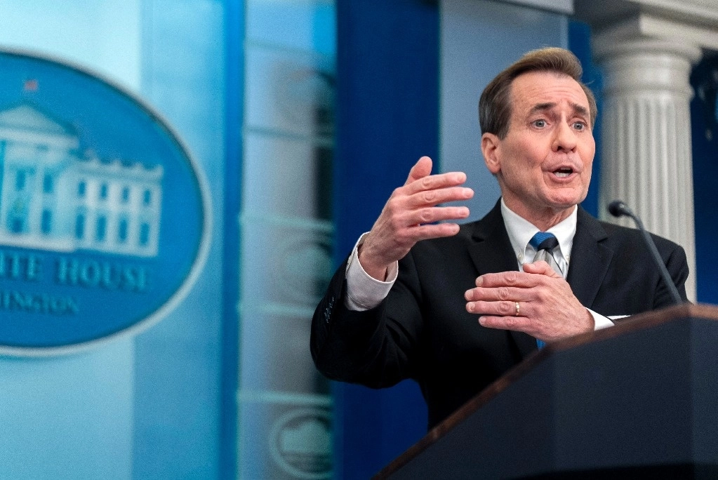 El asesor de comunicaciones de seguridad nacional de la Casa Blanca, John Kirby, durante una conferencia de prensa en la Casa Blanca en Washington. Foto  Ap