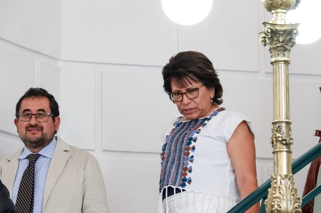 La coordinadora del grupo parlamentario de Morena en el Congreso local, Martha Ávila. Foto Cuartoscuro / Archivo