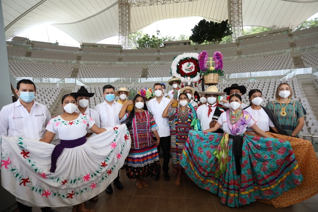 Durante las actividades de la Guelaguetza de Oaxaca. Foto Jorge A. Pérez / Archivo