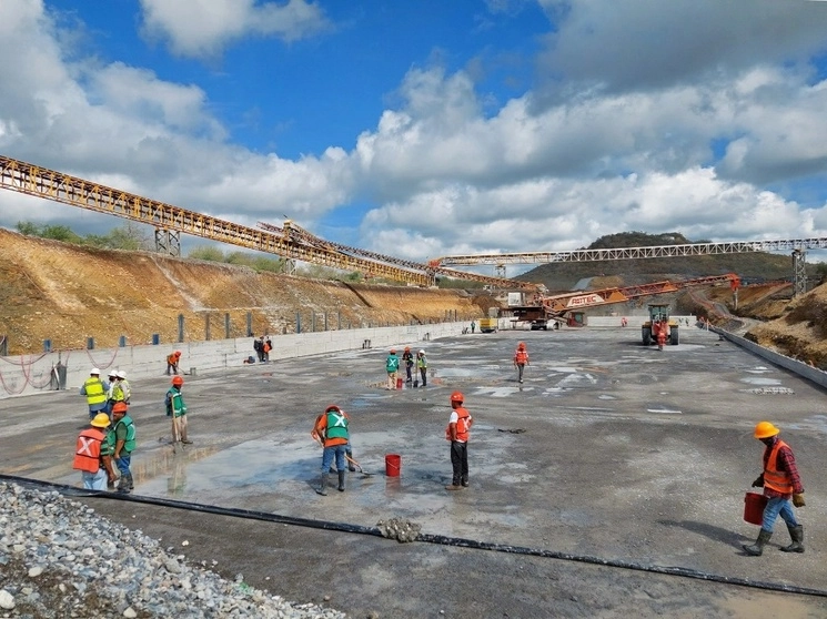 Construcción de la presa Libertad en NL. Foto Cuartoscuro /Archivo